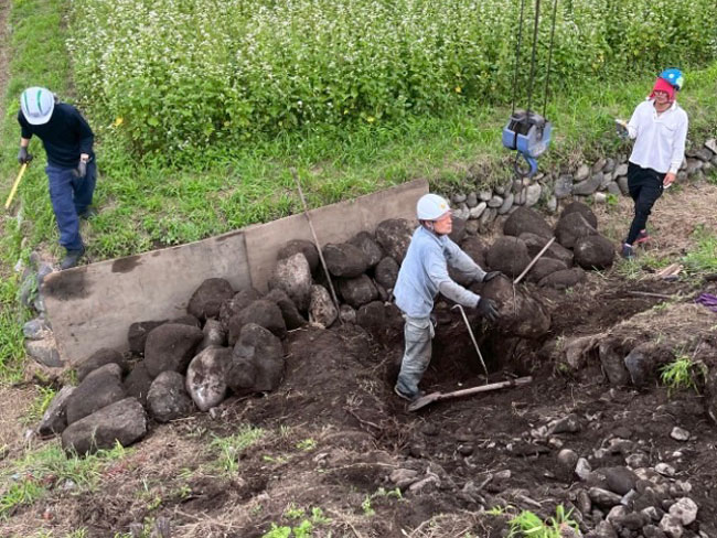 ⑥電柱周りの工事工程